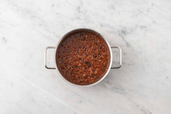 Finish chili and cook bacon