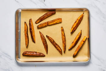 Roast sweet potato wedges