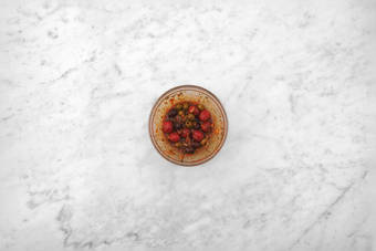 Make tomato-olive mixture