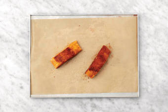 Bake the salmon & bring it together