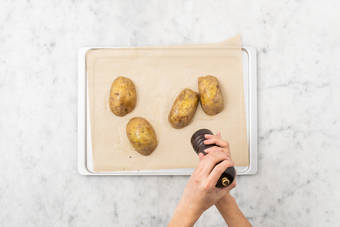 Cook the jacket potato