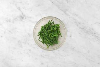 Cook the green beans