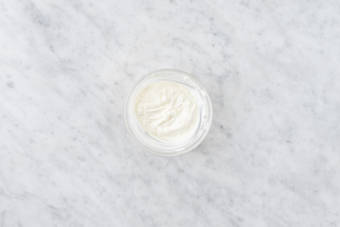 Make the garlic-fetta yoghurt