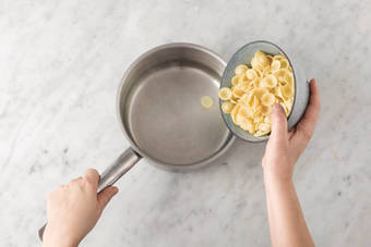 Boil the orecchiette