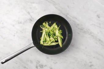 Cook the courgette