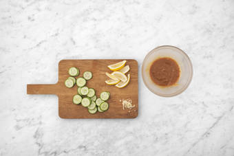 Get prepped & make the miso dressing