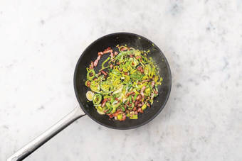 Start the pasta sauce