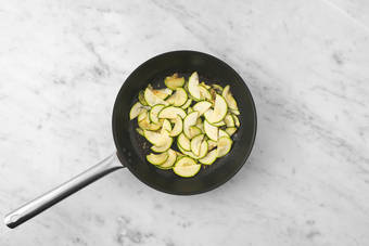 Cook the courgette