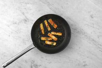 Cook the haloumi