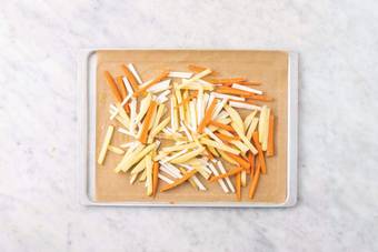 Bake the veggie fries
