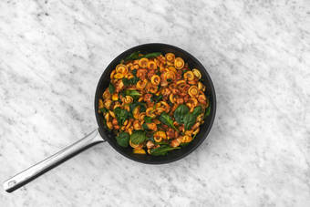 Cook the chicken & veggies