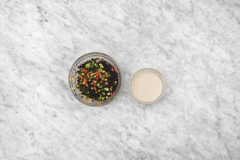 Preparare tabbouleh e salsa