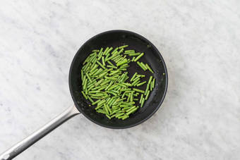 Sauté green beans