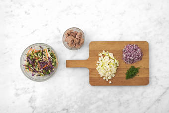 Préparer la salade de crudités