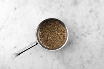 Le freekeh en ébullition