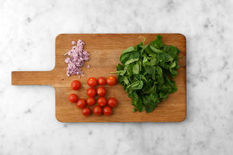 Boil water and cook chicken