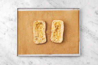 Bake the garlic dippers