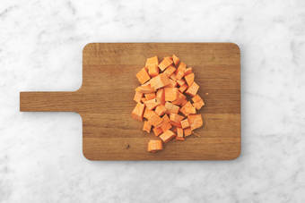 Zoete aardappel koken