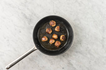 Cook the meatballs
