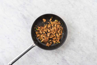 Cook plant-based protein shreds