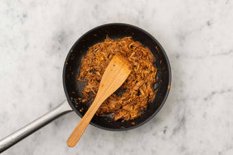 Scaldare il pulled pork