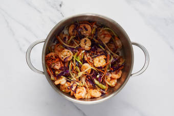 Cook Shrimp & Veggies