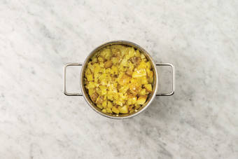 Make the lemon crushed potatoes