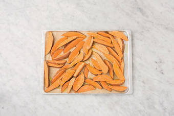 Bake the wedges & get prepped