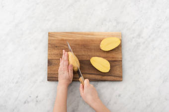 Prep the potatoes