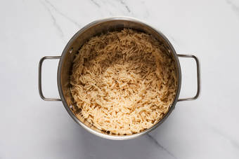 Cook brown rice