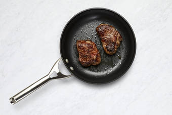 Pan-fry steaks