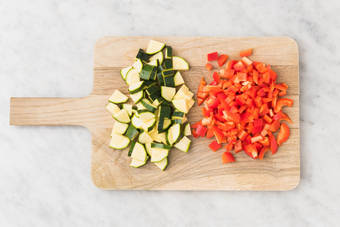 Prep and broil veggies
