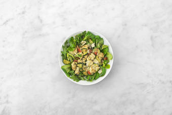 Une salade gourmande 