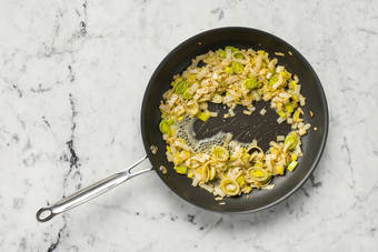 Start pasta and cut pappardelle