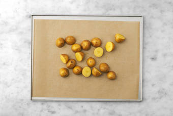 Roast the chat potatoes