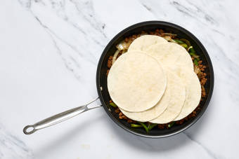 Cook Filling & Warm Tortillas