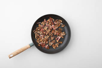 Fry the Bacon and Mushrooms