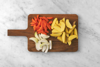 Prepara los vegetales