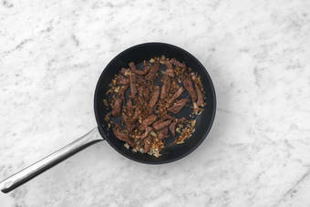 Fry the Beef Strips