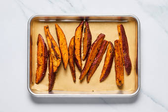 Roast sweet potatoes