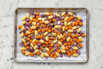 Prep roasted veggies