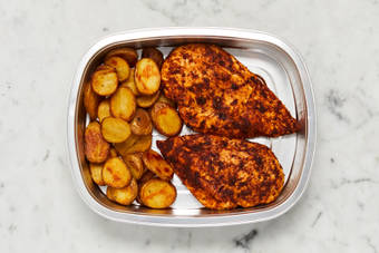 FINISH CHICKEN & POTATOES