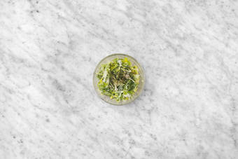 Heat the tortillas & toss the salad 