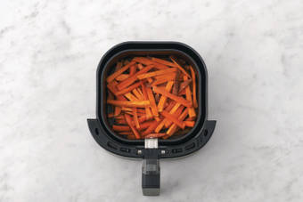 Cook the sweet potato fries