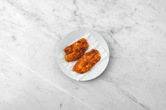 Cook the crumbed fish 