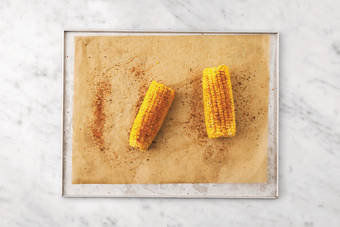 Roast the corn