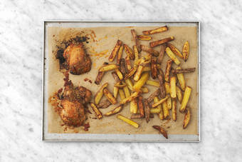 Cuocere patate e pollo