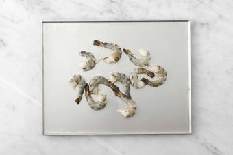 Prep and broil shrimp