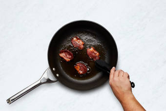 COOK POTATOES & BACON