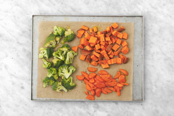 Roast the veggies